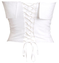 Load image into Gallery viewer, White Fold Over Corset